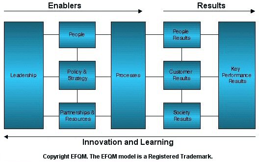 The Excellence model diagram